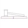 CRY047 - 13 7/8" x 4 1/4" Crystal Gavel on Black Base Thumbnail
