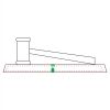 CRY047 - 13 7/8" x 4 1/4" Crystal Gavel on Black Base Thumbnail