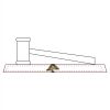 CRY047 - 13 7/8" x 4 1/4" Crystal Gavel on Black Base Thumbnail