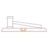 CRY047 - 13 7/8" x 4 1/4" Crystal Gavel on Black Base Thumbnail