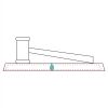 CRY047 - 13 7/8" x 4 1/4" Crystal Gavel on Black Base Thumbnail