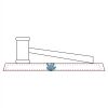 CRY047 - 13 7/8" x 4 1/4" Crystal Gavel on Black Base Thumbnail