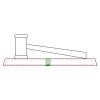 CRY047 - 13 7/8" x 4 1/4" Crystal Gavel on Black Base Thumbnail