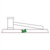 CRY047 - 13 7/8" x 4 1/4" Crystal Gavel on Black Base Thumbnail