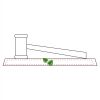 CRY047 - 13 7/8" x 4 1/4" Crystal Gavel on Black Base Thumbnail