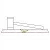CRY047 - 13 7/8" x 4 1/4" Crystal Gavel on Black Base Thumbnail