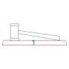 CRY047 - 13 7/8" x 4 1/4" Crystal Gavel on Black Base Thumbnail