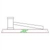 CRY047 - 13 7/8" x 4 1/4" Crystal Gavel on Black Base Thumbnail