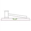 CRY047 - 13 7/8" x 4 1/4" Crystal Gavel on Black Base Thumbnail