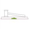 CRY047 - 13 7/8" x 4 1/4" Crystal Gavel on Black Base Thumbnail