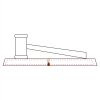 CRY047 - 13 7/8" x 4 1/4" Crystal Gavel on Black Base Thumbnail