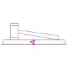 CRY047 - 13 7/8" x 4 1/4" Crystal Gavel on Black Base Thumbnail