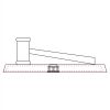 CRY047 - 13 7/8" x 4 1/4" Crystal Gavel on Black Base Thumbnail