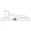 CRY047 - 13 7/8" x 4 1/4" Crystal Gavel on Black Base Thumbnail