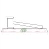 CRY047 - 13 7/8" x 4 1/4" Crystal Gavel on Black Base Thumbnail