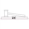 CRY047 - 13 7/8" x 4 1/4" Crystal Gavel on Black Base Thumbnail