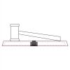 CRY047 - 13 7/8" x 4 1/4" Crystal Gavel on Black Base Thumbnail