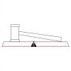 CRY047 - 13 7/8" x 4 1/4" Crystal Gavel on Black Base Thumbnail