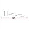 CRY047 - 13 7/8" x 4 1/4" Crystal Gavel on Black Base Thumbnail