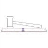 CRY047 - 13 7/8" x 4 1/4" Crystal Gavel on Black Base Thumbnail
