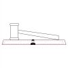 CRY047 - 13 7/8" x 4 1/4" Crystal Gavel on Black Base Thumbnail