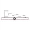 CRY047 - 13 7/8" x 4 1/4" Crystal Gavel on Black Base Thumbnail