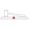 CRY047 - 13 7/8" x 4 1/4" Crystal Gavel on Black Base Thumbnail