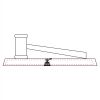 CRY047 - 13 7/8" x 4 1/4" Crystal Gavel on Black Base Thumbnail