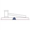 CRY047 - 13 7/8" x 4 1/4" Crystal Gavel on Black Base Thumbnail