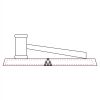 CRY047 - 13 7/8" x 4 1/4" Crystal Gavel on Black Base Thumbnail
