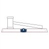 CRY047 - 13 7/8" x 4 1/4" Crystal Gavel on Black Base Thumbnail