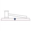 CRY047 - 13 7/8" x 4 1/4" Crystal Gavel on Black Base Thumbnail
