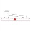 CRY047 - 13 7/8" x 4 1/4" Crystal Gavel on Black Base Thumbnail