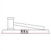 CRY047 - 13 7/8" x 4 1/4" Crystal Gavel on Black Base Thumbnail
