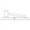 CRY047 - 13 7/8" x 4 1/4" Crystal Gavel on Black Base Thumbnail