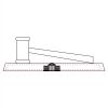 CRY047 - 13 7/8" x 4 1/4" Crystal Gavel on Black Base Thumbnail