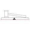 CRY047 - 13 7/8" x 4 1/4" Crystal Gavel on Black Base Thumbnail