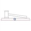 CRY047 - 13 7/8" x 4 1/4" Crystal Gavel on Black Base Thumbnail