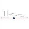 CRY047 - 13 7/8" x 4 1/4" Crystal Gavel on Black Base Thumbnail