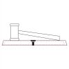 CRY047 - 13 7/8" x 4 1/4" Crystal Gavel on Black Base Thumbnail