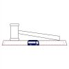CRY047 - 13 7/8" x 4 1/4" Crystal Gavel on Black Base Thumbnail