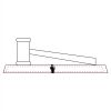 CRY047 - 13 7/8" x 4 1/4" Crystal Gavel on Black Base Thumbnail