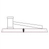 CRY047 - 13 7/8" x 4 1/4" Crystal Gavel on Black Base Thumbnail