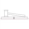 CRY047 - 13 7/8" x 4 1/4" Crystal Gavel on Black Base Thumbnail