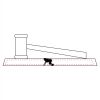 CRY047 - 13 7/8" x 4 1/4" Crystal Gavel on Black Base Thumbnail
