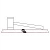 CRY047 - 13 7/8" x 4 1/4" Crystal Gavel on Black Base Thumbnail