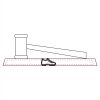 CRY047 - 13 7/8" x 4 1/4" Crystal Gavel on Black Base Thumbnail