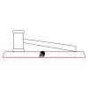 CRY047 - 13 7/8" x 4 1/4" Crystal Gavel on Black Base Thumbnail