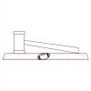 CRY047 - 13 7/8" x 4 1/4" Crystal Gavel on Black Base Thumbnail