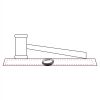 CRY047 - 13 7/8" x 4 1/4" Crystal Gavel on Black Base Thumbnail